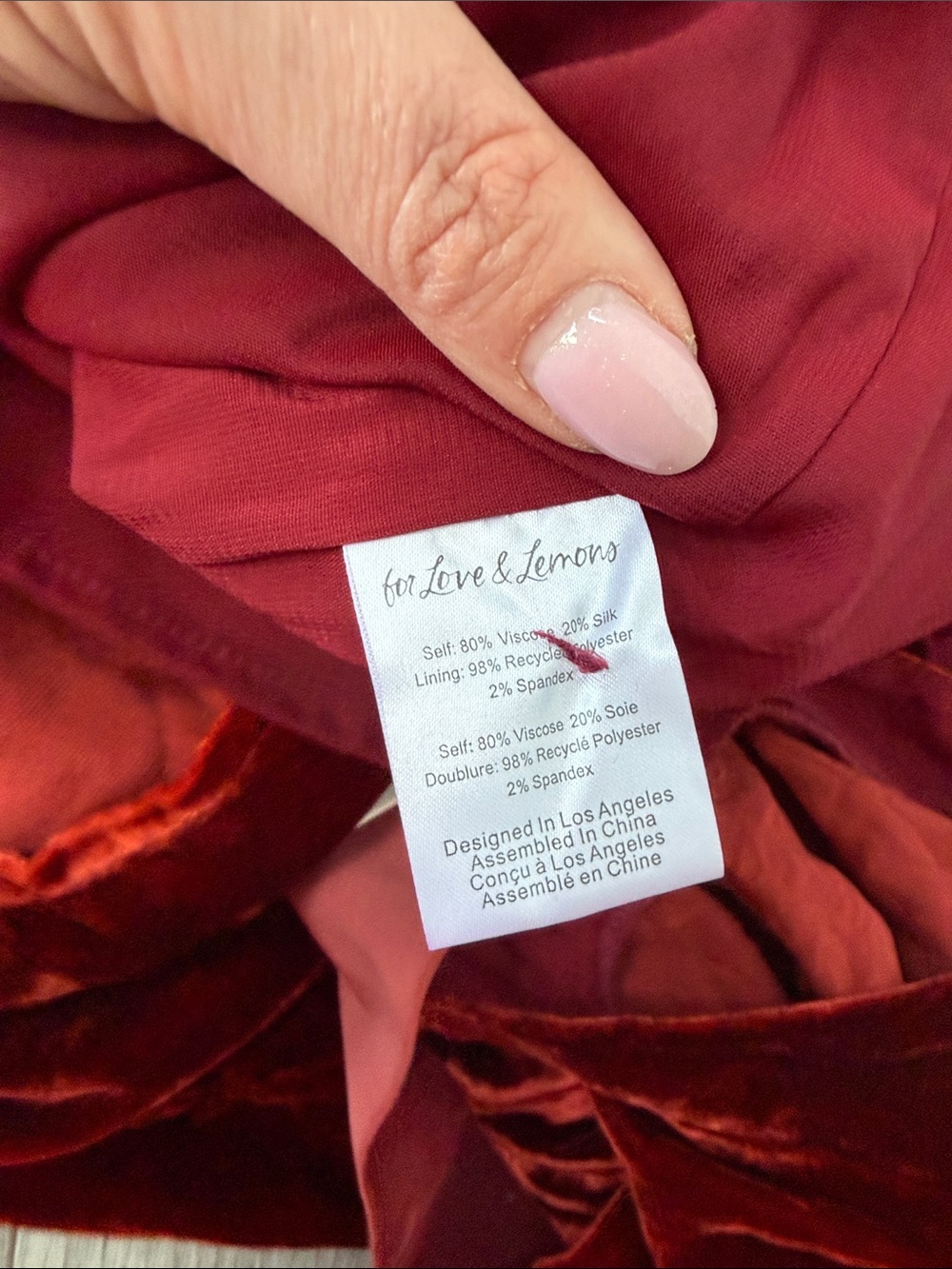 NWT For Love and Lemons Nadine velvet bustier dress - Picture 8 of 9